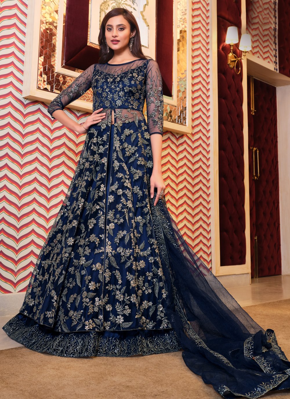 rajyogam designer lehenga surat