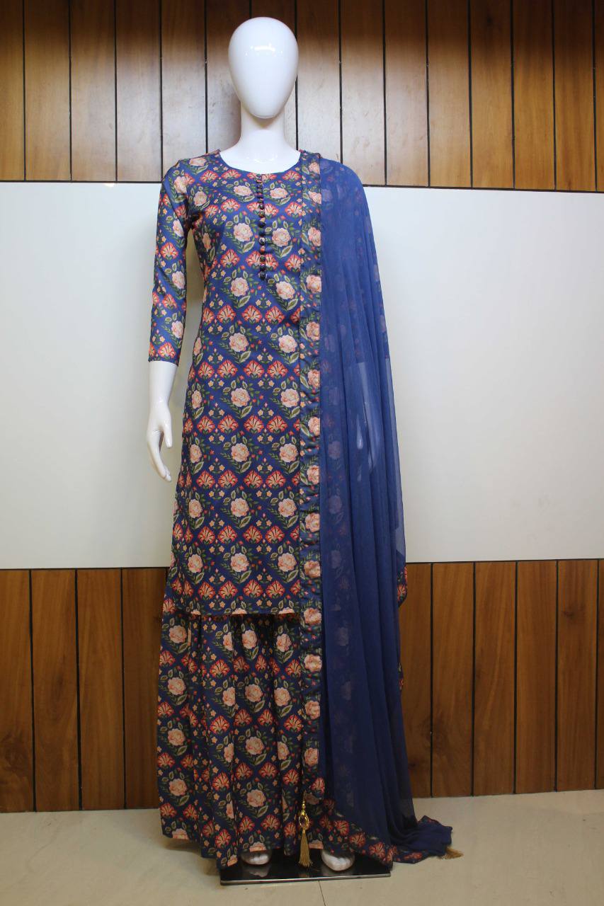 rajyogam designer palazzo suit surat