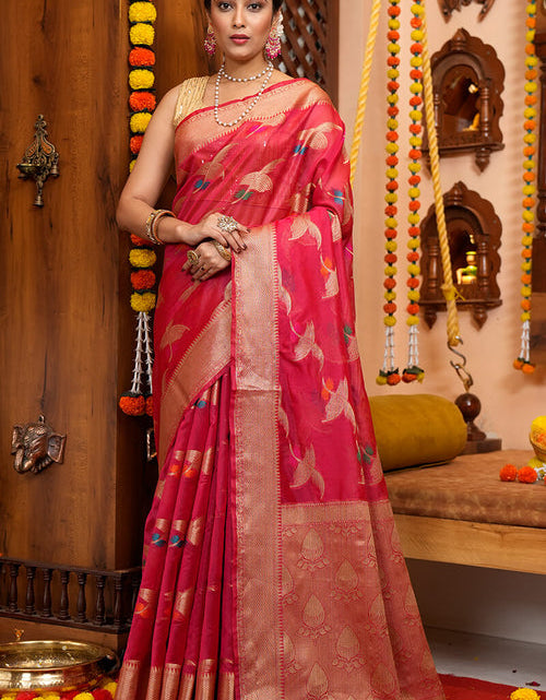 Load image into Gallery viewer, rajyogam organza silk saree surat
