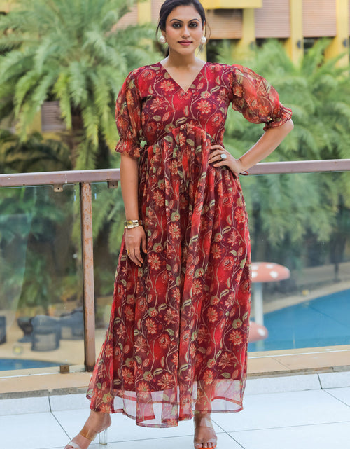 Load image into Gallery viewer, rajyogam designer gown surat
