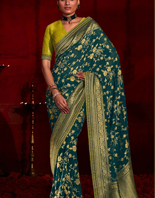 Load image into Gallery viewer, rajyogam banarasi silk saree surat
