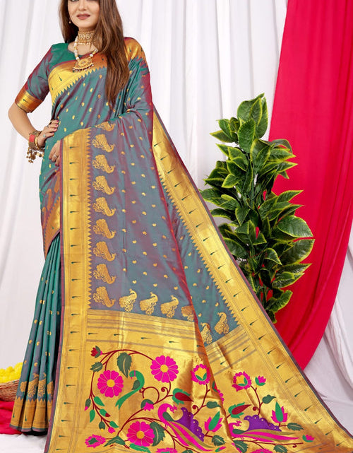 Load image into Gallery viewer, rajyogam paithani silk saree surat
