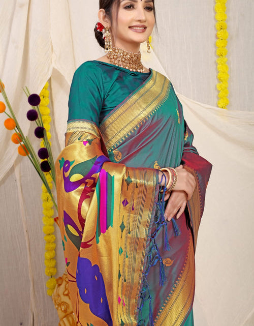 Load image into Gallery viewer, rajyogam paithani silk saree surat
