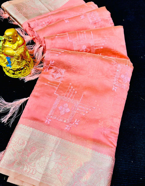 Load image into Gallery viewer, rajyogam organza silk saree surat
