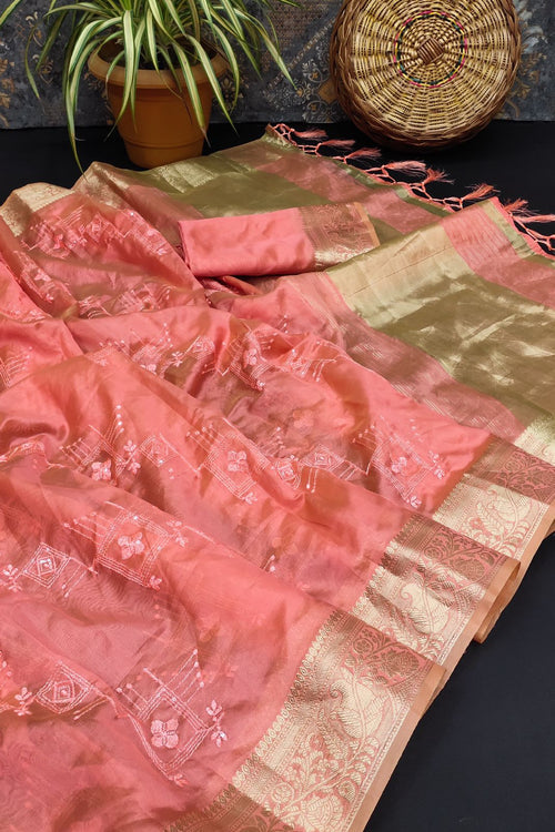 rajyogam organza silk saree surat