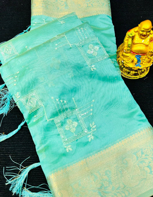 Load image into Gallery viewer, rajyogam organza silk saree surat
