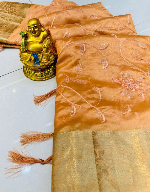 Load image into Gallery viewer, rajyogam organza silk saree surat
