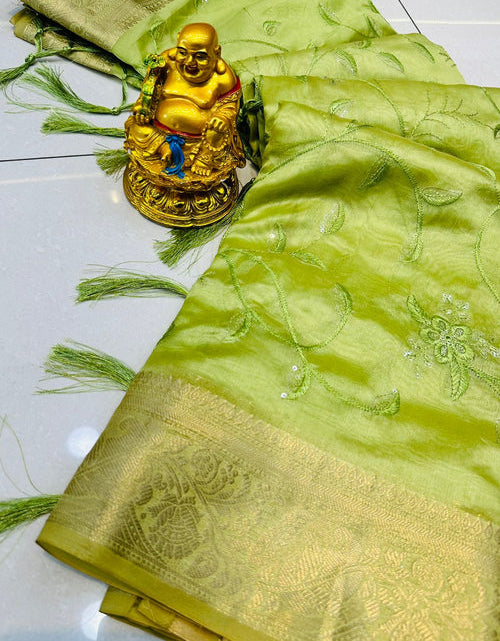 Load image into Gallery viewer, rajyogam organza silk saree surat
