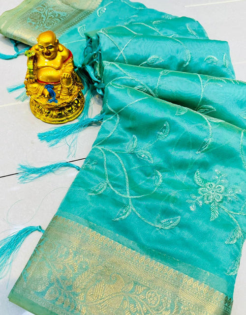 Load image into Gallery viewer, rajyogam organza silk saree surat
