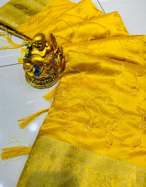 Load image into Gallery viewer, rajyogam organza silk saree surat
