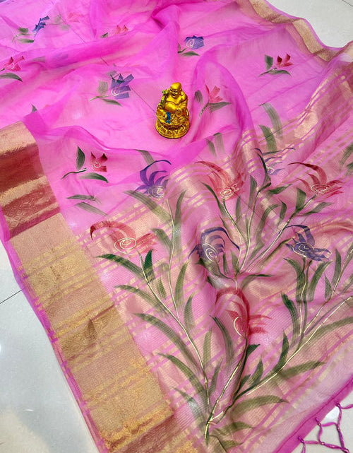 Load image into Gallery viewer, rajyogam organza silk saree surat
