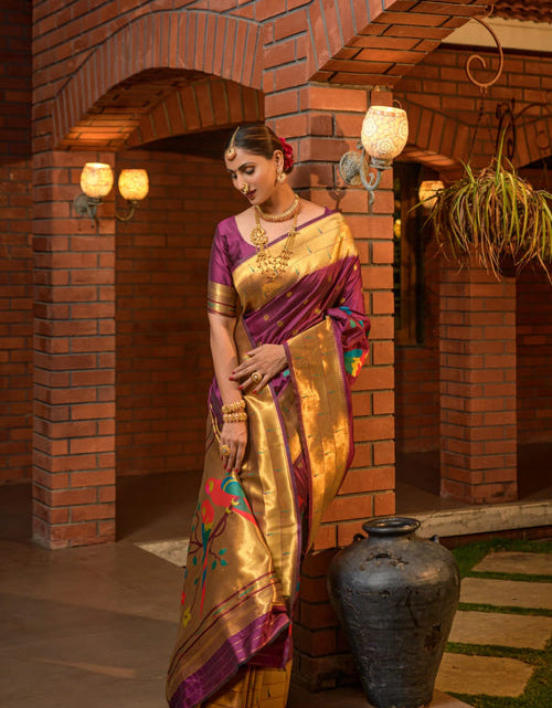 Load image into Gallery viewer, rajyogam paithani silk saree surat
