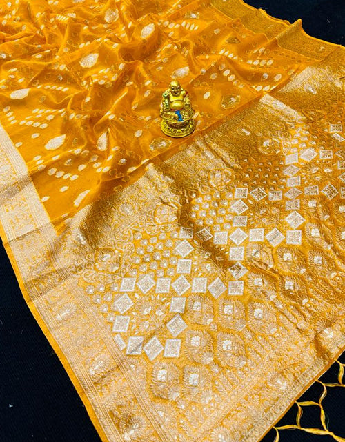 Load image into Gallery viewer, rajyogam organza silk saree surat
