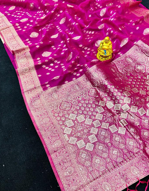 Load image into Gallery viewer, rajyogam organza silk saree surat
