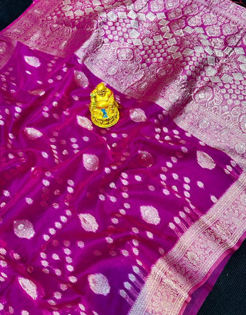 Load image into Gallery viewer, rajyogam organza silk saree surat
