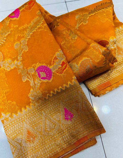 Load image into Gallery viewer, rajyogam organza silk saree surat
