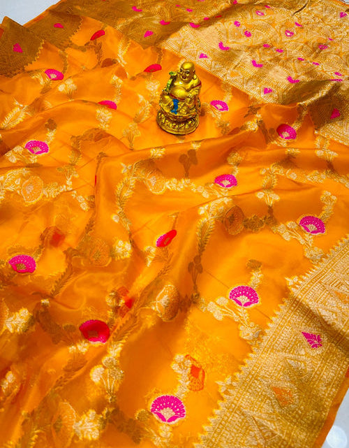 Load image into Gallery viewer, rajyogam organza silk saree surat
