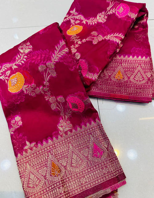 Load image into Gallery viewer, rajyogam organza silk saree surat
