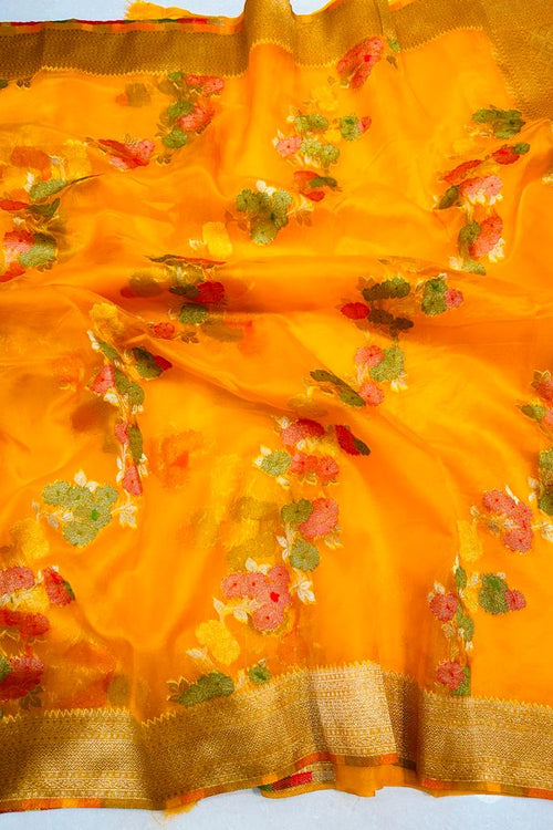 rajyogam organza silk saree surat