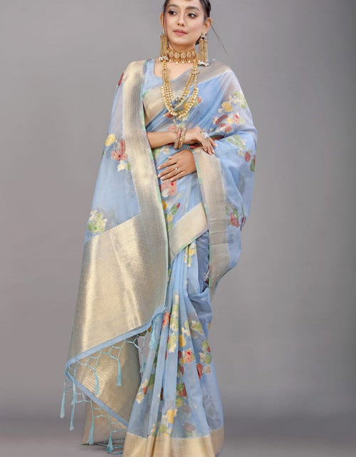 Load image into Gallery viewer, rajyogam organza silk saree surat
