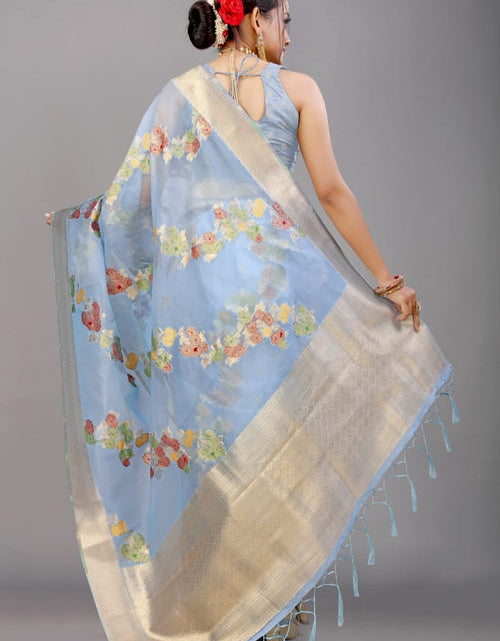 Load image into Gallery viewer, rajyogam organza silk saree surat
