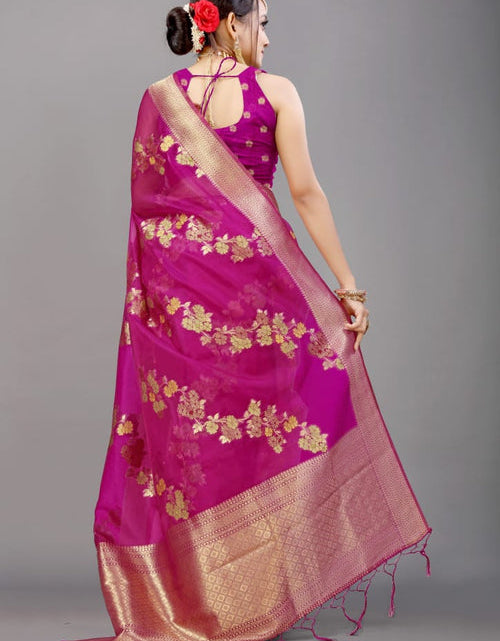 Load image into Gallery viewer, rajyogam organza silk saree surat
