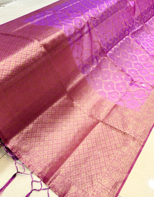 Load image into Gallery viewer, rajyogam organza silk saree surat
