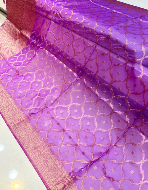 Load image into Gallery viewer, rajyogam organza silk saree surat
