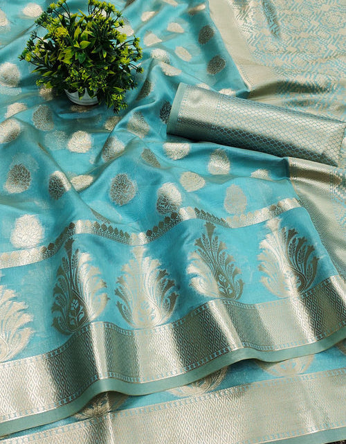 Load image into Gallery viewer, rajyogam organza silk saree surat
