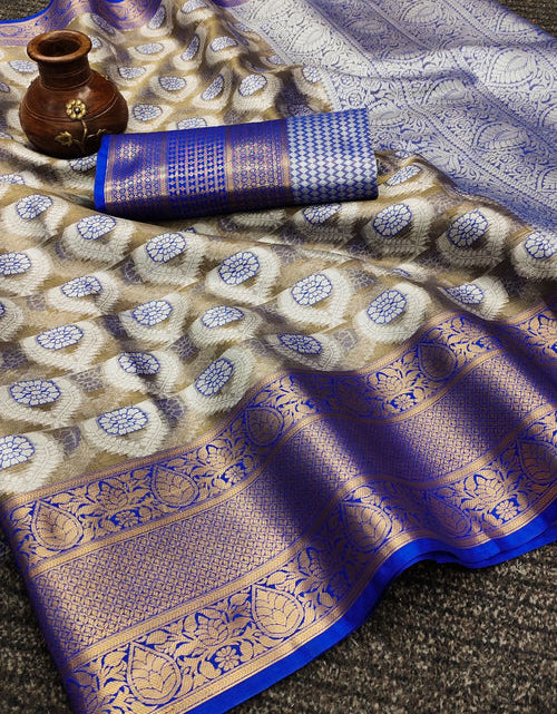 Load image into Gallery viewer, rajyogam organza silk saree surat
