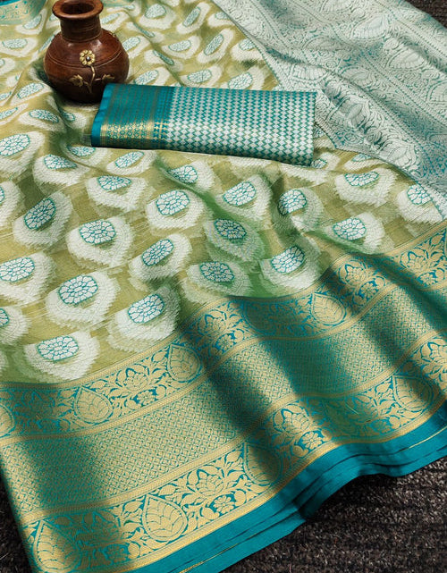 Load image into Gallery viewer, rajyogam organza silk saree surat
