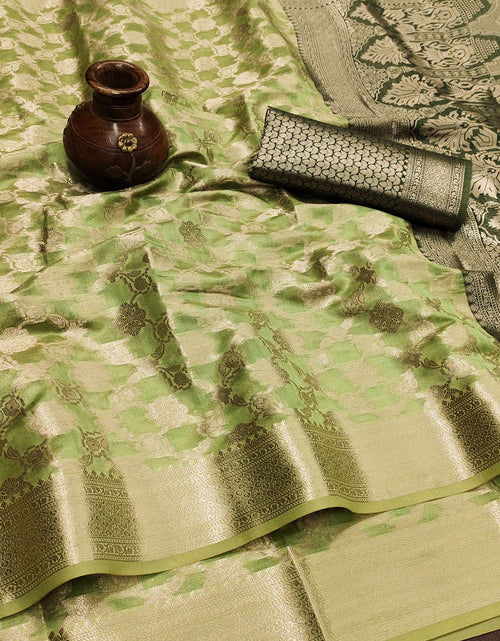 Load image into Gallery viewer, rajyogam organza silk saree surat
