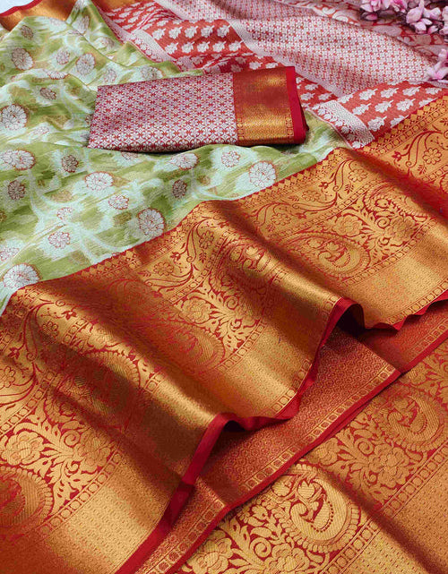 Load image into Gallery viewer, rajyogam organza silk saree surat
