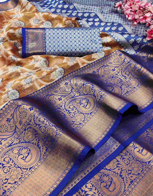 Load image into Gallery viewer, rajyogam organza silk saree surat
