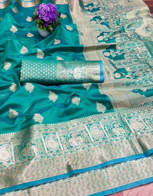 Load image into Gallery viewer, rajyogam organza silk saree surat
