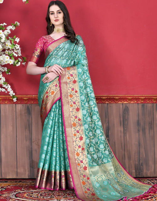 Load image into Gallery viewer, rajyogam linen silk saree surat
