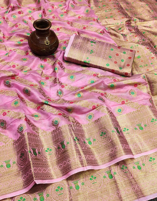 Load image into Gallery viewer, rajyogam organza silk saree surat
