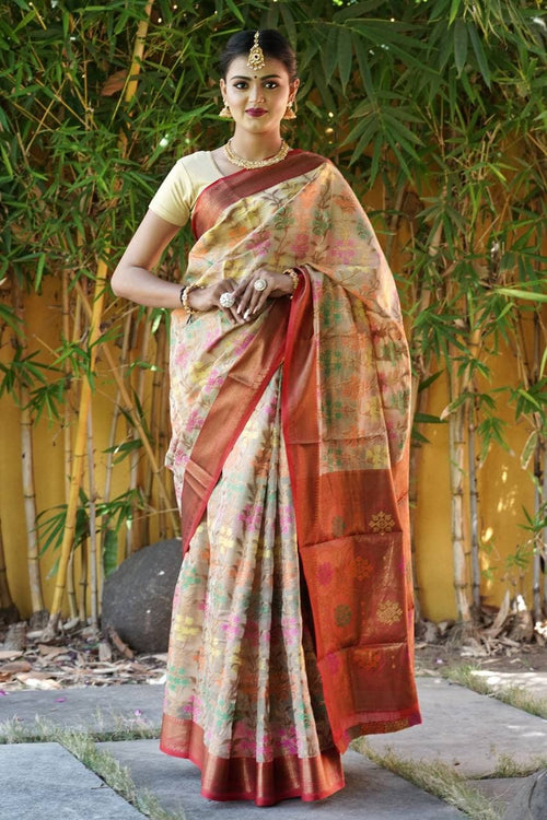 rajyogam organza silk saree surat