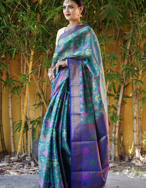 Load image into Gallery viewer, rajyogam organza silk saree surat
