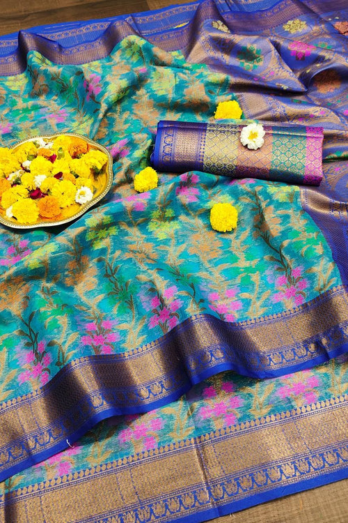 rajyogam organza silk saree surat