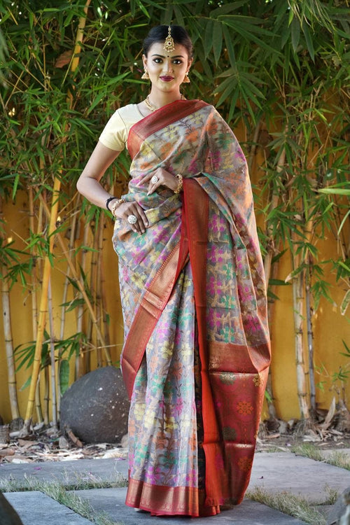 rajyogam organza silk saree surat