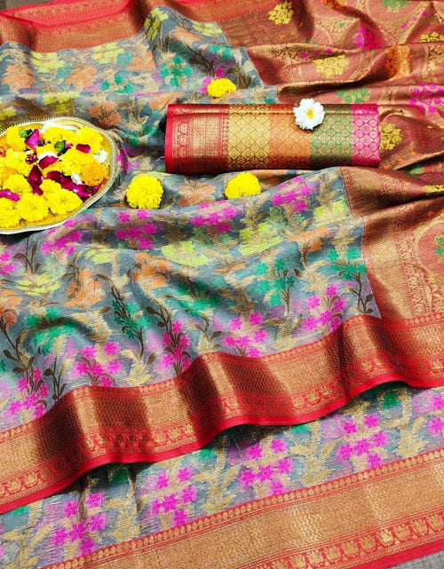 Load image into Gallery viewer, rajyogam organza silk saree surat
