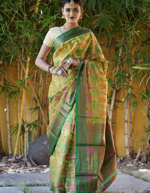 Load image into Gallery viewer, rajyogam organza silk saree surat
