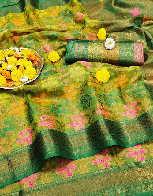 Load image into Gallery viewer, rajyogam organza silk saree surat
