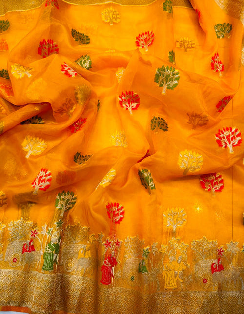 Load image into Gallery viewer, rajyogam organza silk saree surat
