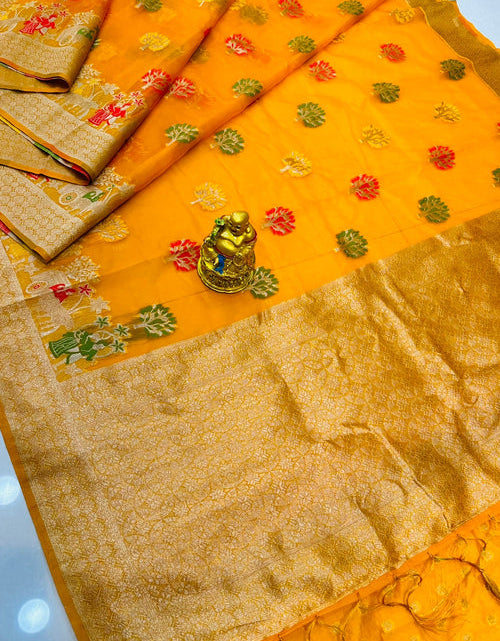 Load image into Gallery viewer, rajyogam organza silk saree surat
