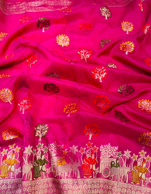 Load image into Gallery viewer, rajyogam organza silk saree surat
