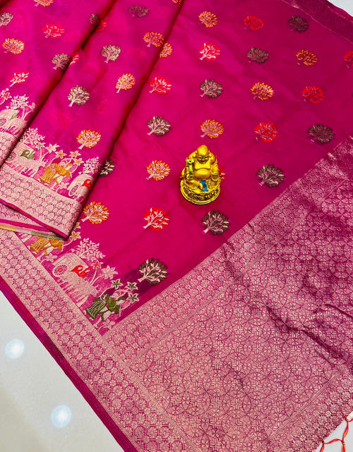 Load image into Gallery viewer, rajyogam organza silk saree surat
