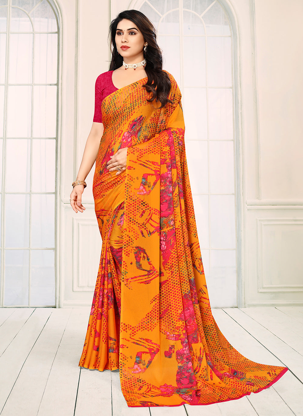 rajyogam georgette saree surat