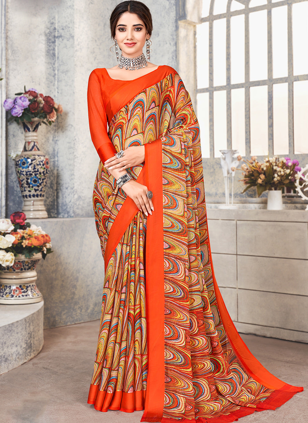 rajyogam chiffon saree surat